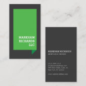 Vet Professioneel Groen 3D Box II Visitekaartje (Voorkant / Achterkant)