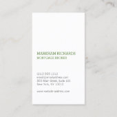 Vet Professioneel Lime Groen 3D Box Visitekaartje (Achterkant)