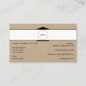 Vet professioneel thuis geïnspireerd visitekaartje (Achterkant)