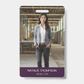 Vet Professioneel Vastgoed Chique Realtor QR Code Badge (Voorzijde)