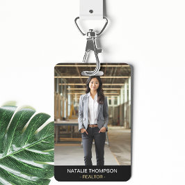 Vet Professioneel Vastgoed Chique Realtor QR Code Badge