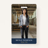 Vet Professioneel Vastgoed Chique Realtor QR Code Badge (Voorkant)