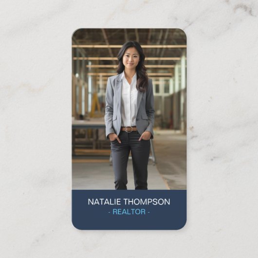 Vet Professioneel Vastgoed Chique Realtor QR Code Visitekaartje (Voorkant)