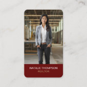 Vet Professioneel Vastgoed Chique Realtor QR Code Visitekaartje (Voorkant)