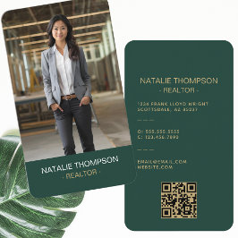 Vet Professioneel Vastgoed Chique Realtor QR Code Visitekaartje