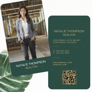 Vet Professioneel Vastgoed Chique Realtor QR Code Visitekaartje
