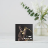 Vet Qr Code Fitness Persoonlijke trainer Vierkante Visitekaartje (Staand voorkant)