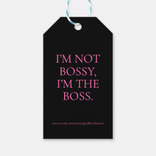 Vet Quote Gift Label voor haar, Custom Boss Babe G Cadeaulabel