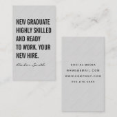 Vet Quote Grijze textuur Visitekaartje (Voorkant / Achterkant)