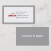 Vet rand Visitekaartje (Voorkant / Achterkant)