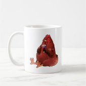 Vet Red Hen met wijn Koffiemok (Links)