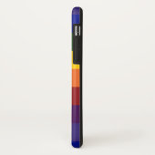 Vet regenboogschaakbordpatroon Case-Mate iPhone case (Achterkant/links)