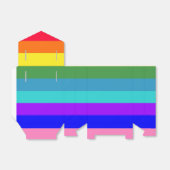 Vet regenboogstrips gunstvak bedankdoosjes (Uitgevouwen)