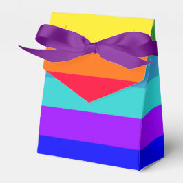 Vet regenboogstrips gunstvak bedankdoosjes