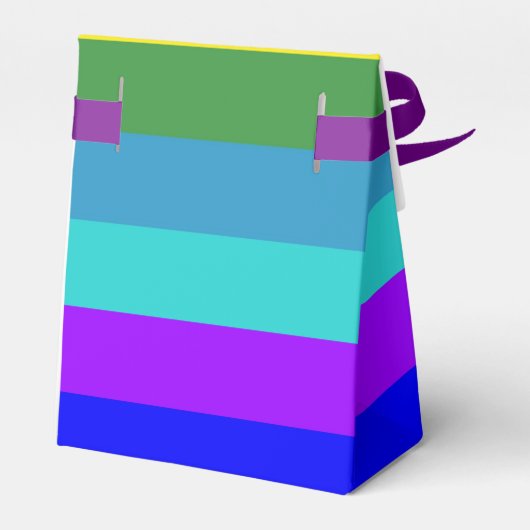 Vet regenboogstrips gunstvak bedankdoosjes (Achterkant)