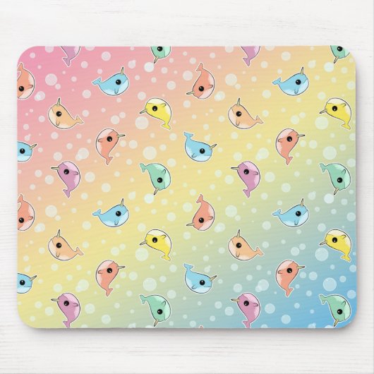 Vet regenboogversmallen muismat (Voorkant)