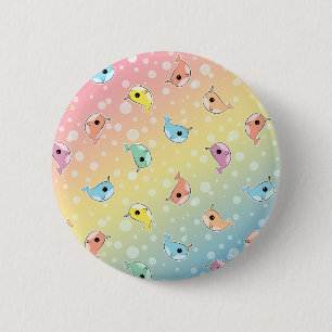 Vet regenboogversmallen ronde button 5,7 cm