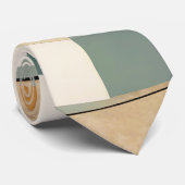 Vet Retro: Abstracte cirkels & rechthoeken Stropdas (Opgerold)