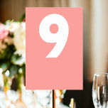 Vet Retro Bruiloft Kaart<br><div class="desc">Tafelnummer in een gewaagde kleurrijke retro-stijl Wedding Place Card van Ricaso - voeg uw tafelnummers toe aan deze geweldige kaarten - perfect voor uw trouwreceptie - ontworpen in een moderne,  pittige,  leuke stijl - complimenteert de andere producten uit het collectie</div>