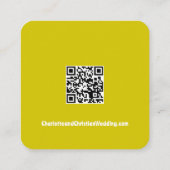 Vet Retro Citrus Bruiloft Informatiekaartje (Achterkant)