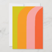 Vet Retro Citrus Bruiloft Kaart (Achterkant)