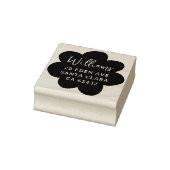 Vet Retro Daisy Flower Retouradres Rubberstempel (Stempel)