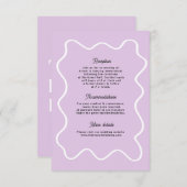 Vet Retro Funky Modern Wedding Enclosure kaart (Voorkant / Achterkant)