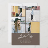 Vet Retro Klasse van 2024 Afstuderen Invitation Kaart (Achterkant)