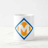 Vet Retro Metro M Logo Urban Transit Embleem Koffiemok