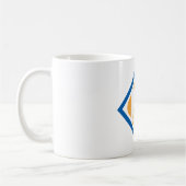 Vet Retro Metro M Logo Urban Transit Embleem Koffiemok (Links)