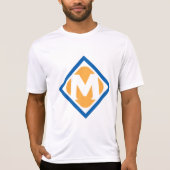 Vet Retro Metro M Logo Urban Transit Embleem T-shirt (Voorkant)
