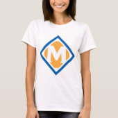 Vet Retro Metro M Logo Urban Transit Embleem T-shirt (Voorkant)