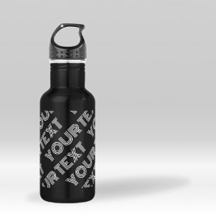 Vet retro-modern naam of woordpatroon waterfles