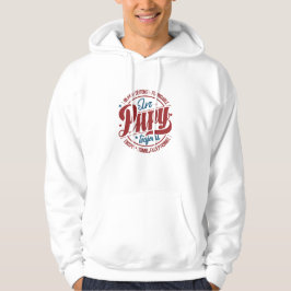 Vet Retro Papy Cirkel Typografie Hoodie