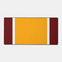 Vet Retro Rood Brede Helder Gele Witte Strepen Bureaumat