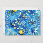 Vet Retro Script Italiaans Positano Vrijgezellenfe Kaart (Achterkant)