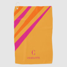 Vet Retro Strepen Roze Oranje Mosterd