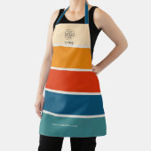 Vet Retro Stripe Logo Schort (Insitu)