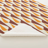 Vet retro water druppel sinaasappel sherpa deken (3/4)