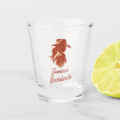 Vet Retro Western Cowgirl Bachelorette Shot Glas (Voorkant)