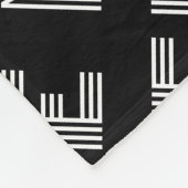 Vet Retromodern Naam of Woordpatroon Fleece Deken (Hoek)