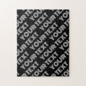 Vet Retromodern Naam of Woordpatroon Legpuzzel (Verticaal)