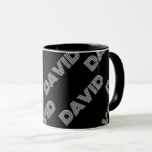 Vet Retromodern Naam of Woordpatroon Mok (Voorkant rechts)