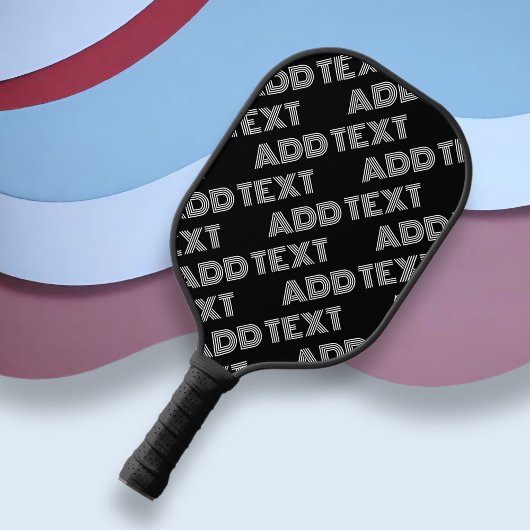Vet Retromodern Naam of Woordpatroon Pickleball Paddle