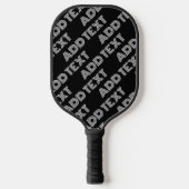 Vet Retromodern Naam of Woordpatroon Pickleball Paddle (Voorkant)