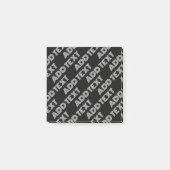 Vet Retromodern Naam of Woordpatroon Post-it® Notes (Voorkant)