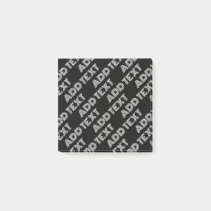 Vet Retromodern Naam of Woordpatroon Post-it® Notes