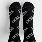 Vet Retromodern Naam of Woordpatroon Sokken (Top)