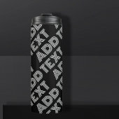 Vet Retromodern Naam of Woordpatroon Thermosbeker