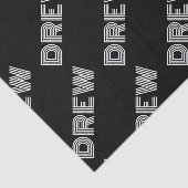 Vet Retromodern Naam of Woordpatroon Tissuepapier (Detail)